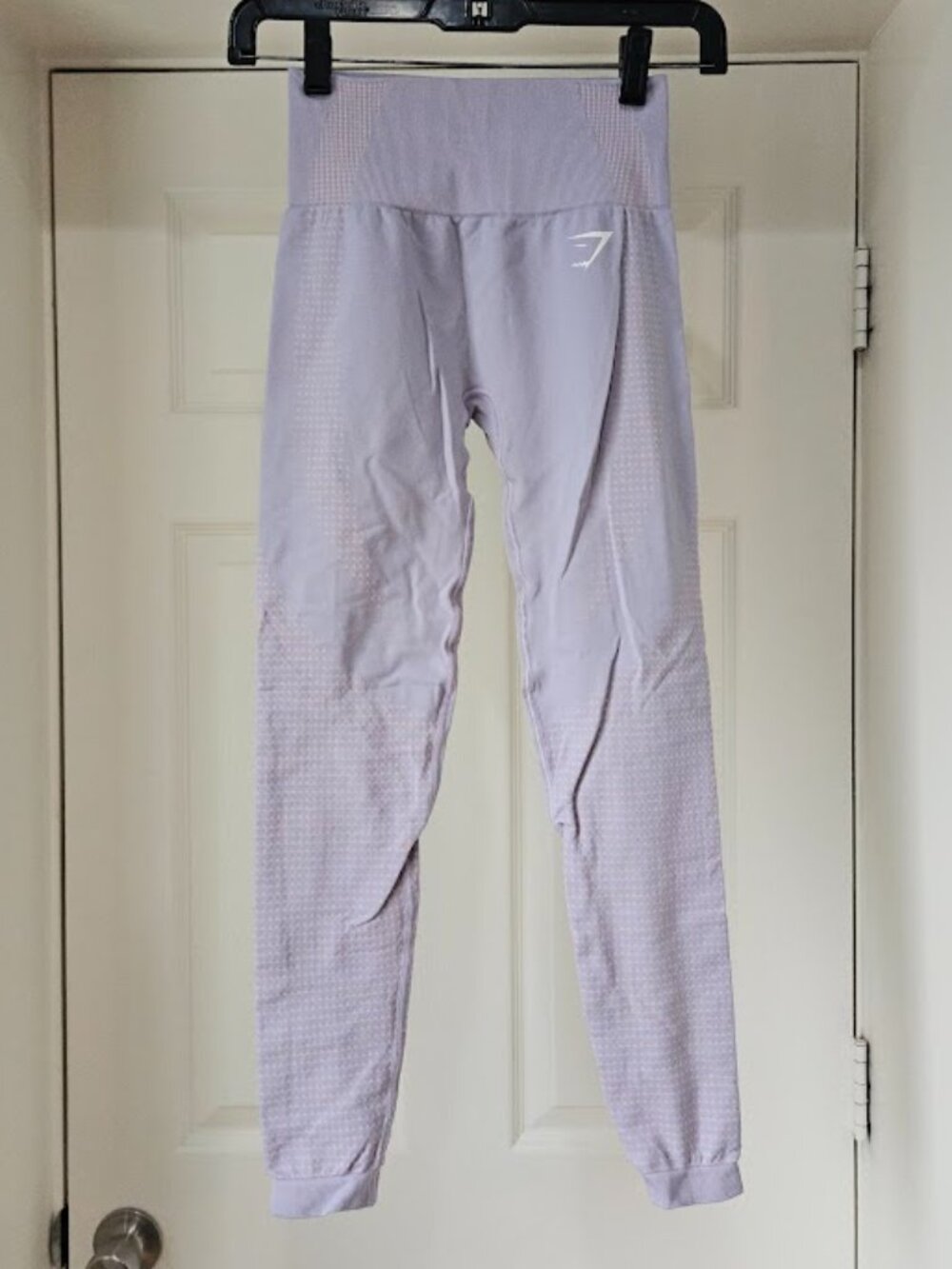 Gymshark Vital Seamless Ribbed Light Purple Pink High Waisted Leggings Size XS